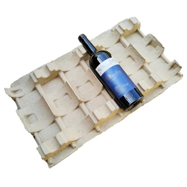 Vente en gros d'emballages protecteurs de pulpe de vin pressée à sec en carton ondulé
