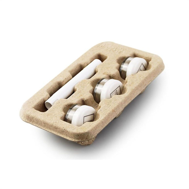 Plateaux de pulpe moulés cosmétiques pressés à sec personnalisés