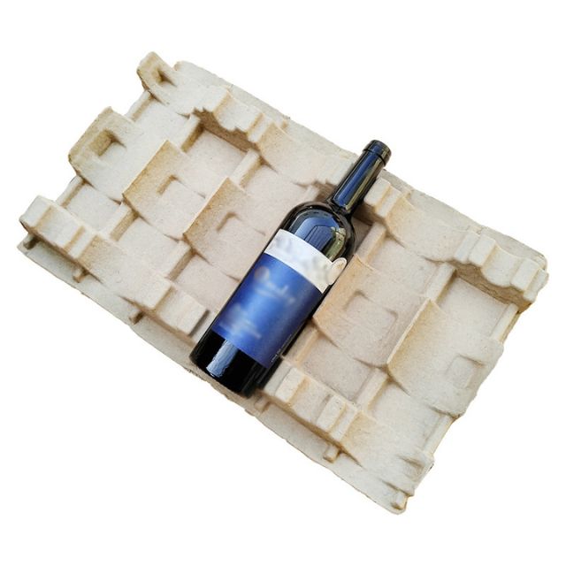 Vente en gros d'emballages protecteurs de pulpe de vin pressée à sec en carton ondulé