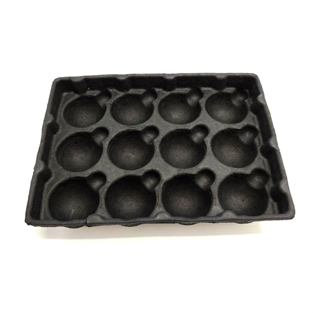 Fabricant de plateaux de protection en pulpe noire pressée à sec