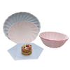 Assiettes à dîner biodégradables jetables en pâte de couleur personnalisées en gros