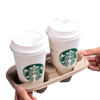 Plateau de tasse de café pressé à sec personnalisé en gros 