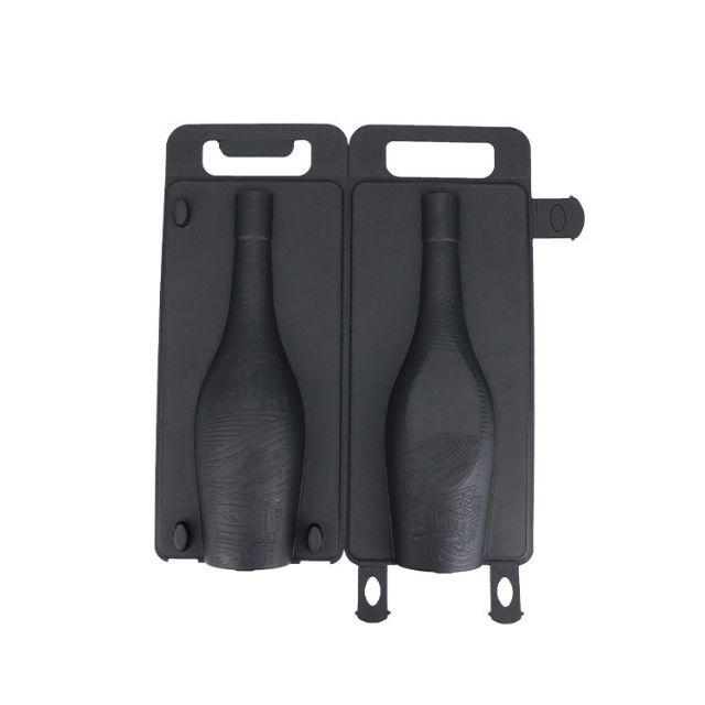Emballage Flip-top personnalisé en pulpe de champagne noir