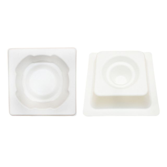 Plateau de pulpe de fond de bouteille pressé humide en gros