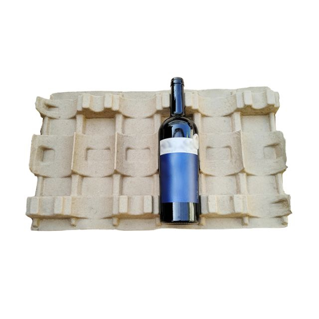 Vente en gros d'emballages protecteurs de pulpe de vin pressée à sec en carton ondulé