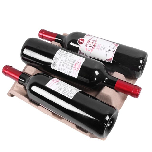 Presse à sec Emballage de pâte à papier de protection du vin Vente en gros