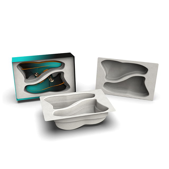 Emballage de pâte moulée par chaussure personnalisée